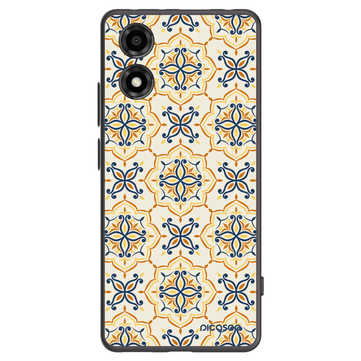 Picasee Motorola Moto E14 Hülle - Schwarzes Silikon - Majolica