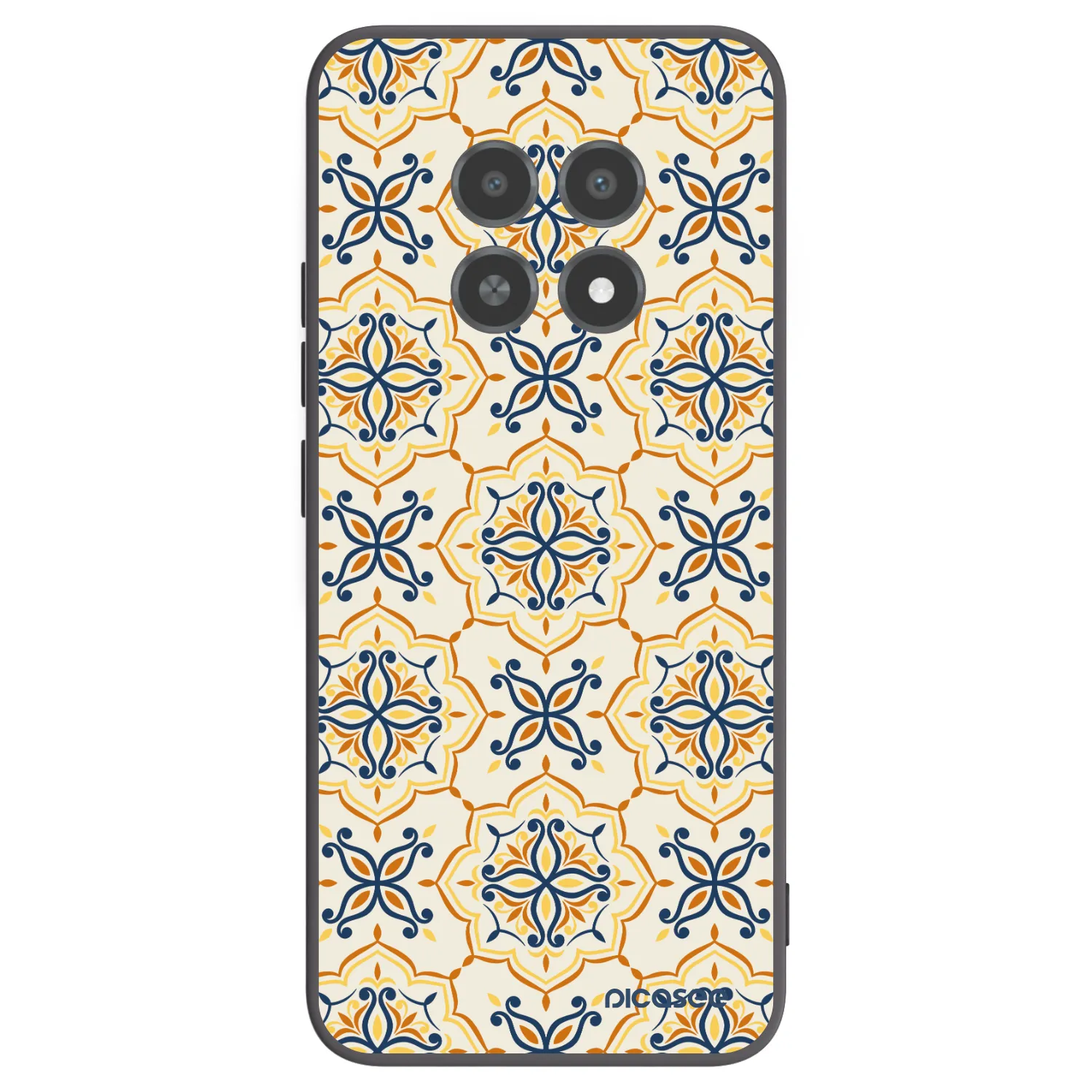 Picasee Realme 12X Hülle - Schwarzes Silikon - Majolica
