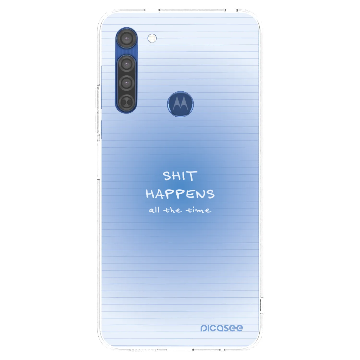 Picasee Motorola Moto G8 Hülle - Transparentes Silikon - Oops Memo