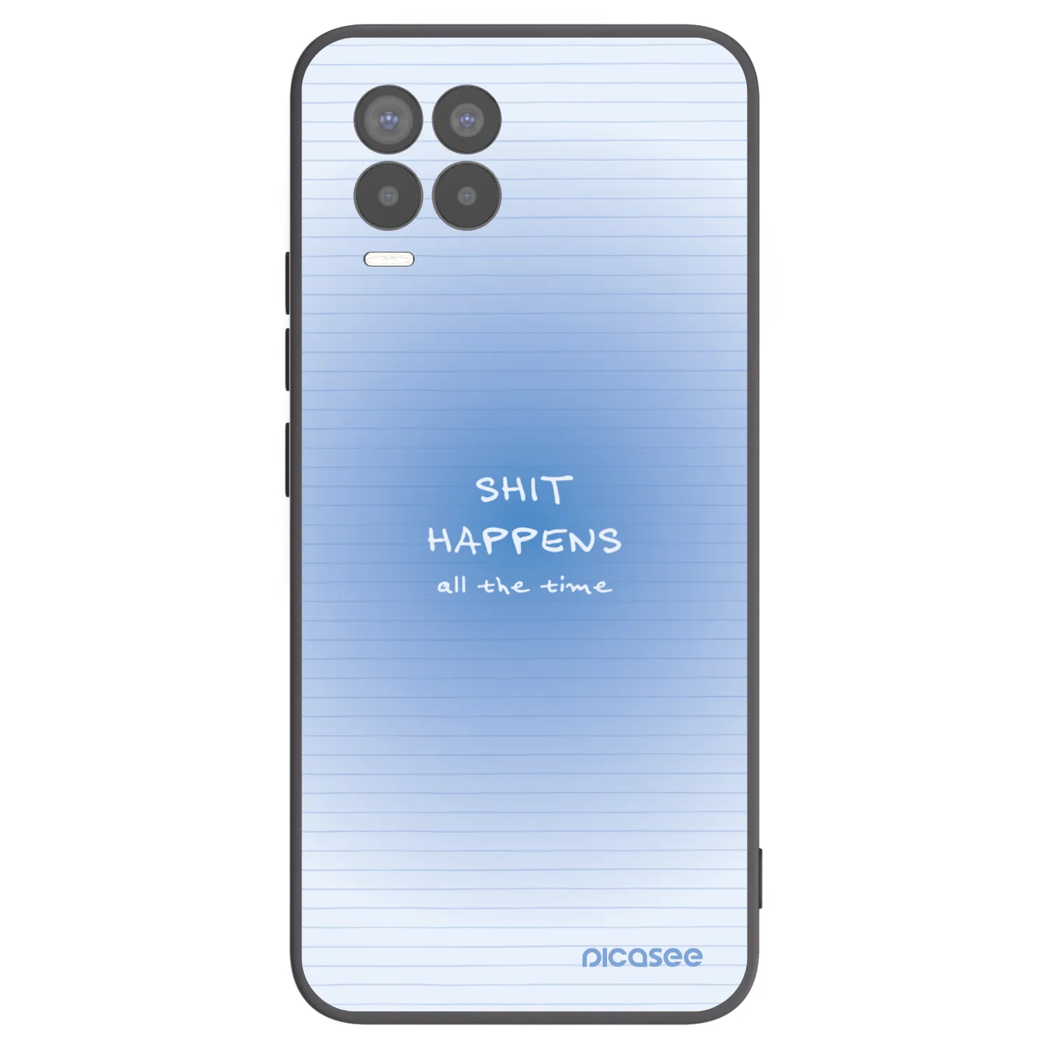 Picasee Realme 8 4G Hülle - Schwarzes Silikon - Oops Memo