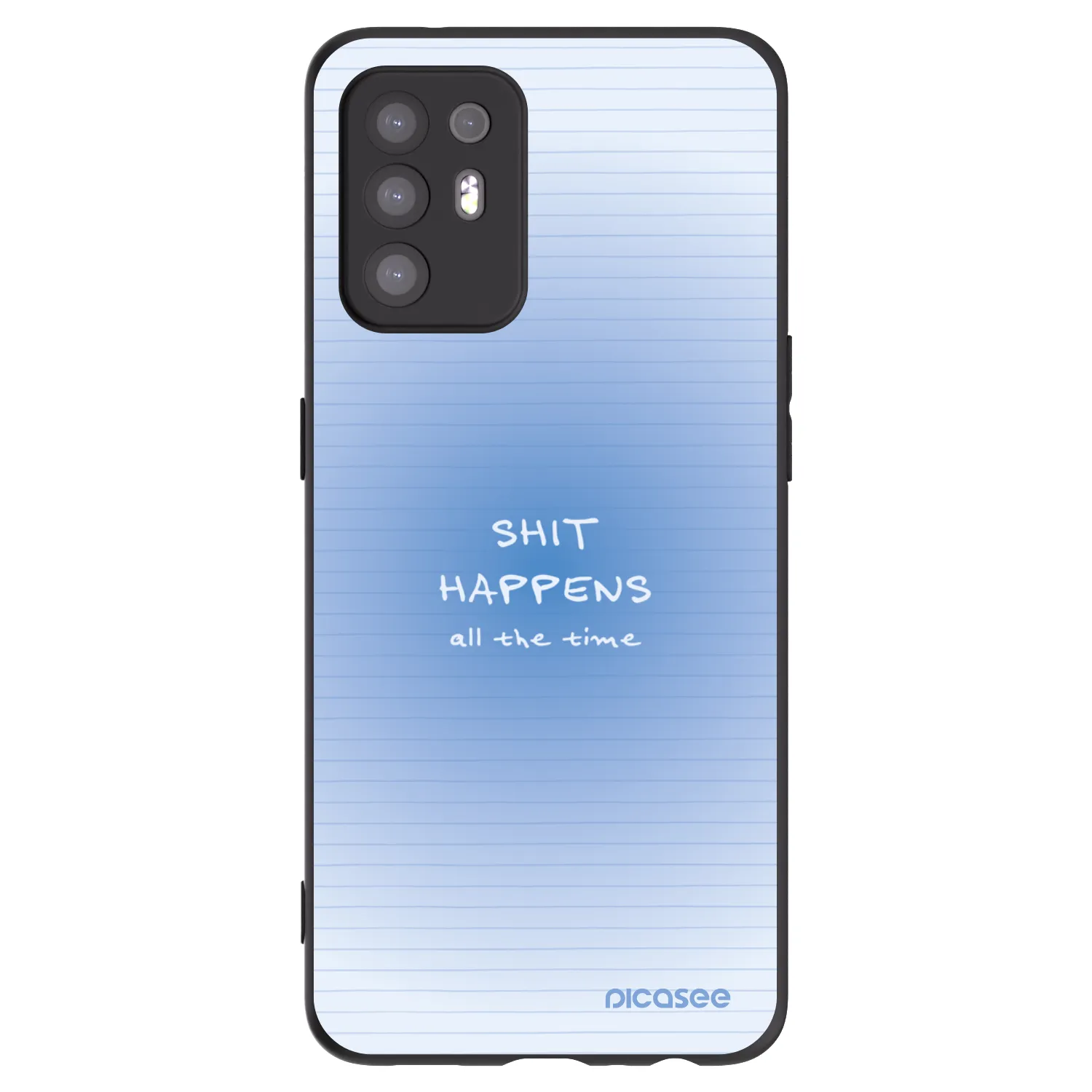 Picasee OPPO A94 5G Hülle - Schwarzes Silikon - Oops Memo