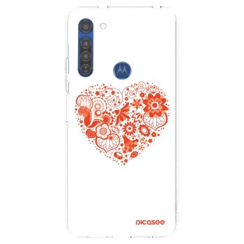 Hülle für Motorola Moto G8 - Großes Herz