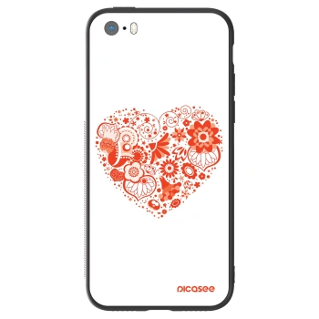 Hülle für Apple iPhone 5/5S/SE - Großes Herz