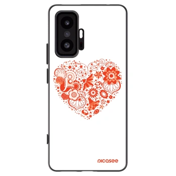 Picasee Xiaomi 11T Pro Hülle - Schwarzes Silikon - Großes Herz