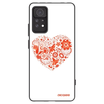 Picasee Xiaomi Redmi Note 11 Pro 5G Hülle - Schwarzes Silikon - Großes Herz