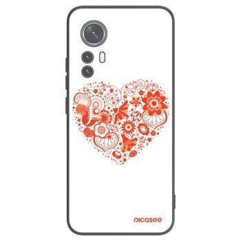 Picasee Xiaomi 12X Hülle - Schwarzes Silikon - Großes Herz