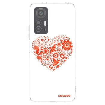 Picasee Xiaomi 12 Lite Hülle - Transparentes Silikon - Großes Herz