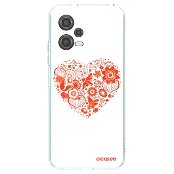 Picasee Xiaomi Poco X5 Hülle - Transparentes Silikon - Großes Herz