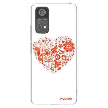 Picasee Xiaomi Redmi Note 11S 5G Hülle - Transparentes Silikon - Großes Herz