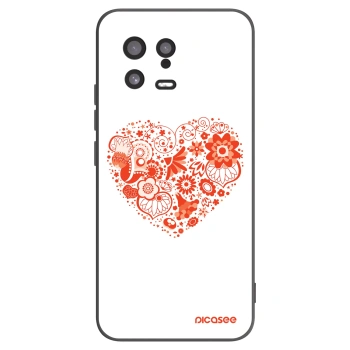 Picasee Xiaomi 13 Hülle - Schwarzes Silikon - Großes Herz