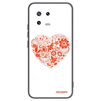 Picasee Xiaomi 13 Pro Hülle - Schwarzes Silikon - Großes Herz