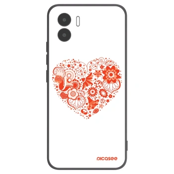 Picasee Xiaomi Redmi A2 Hülle - Schwarzes Silikon - Großes Herz