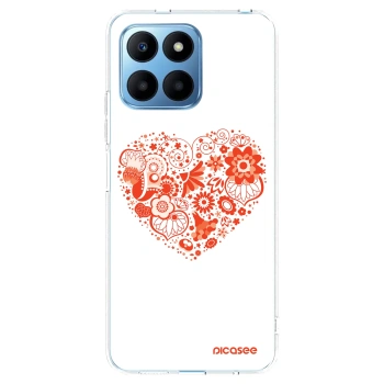 Picasee Honor 70 Lite Hülle - Transparentes Silikon - Großes Herz