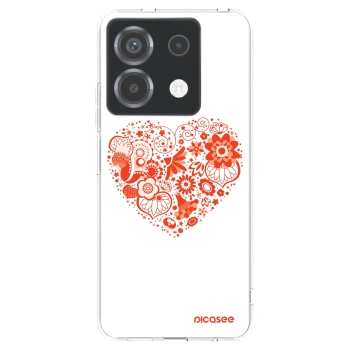 Picasee Xiaomi Poco X6 Hülle - Transparentes Silikon - Großes Herz