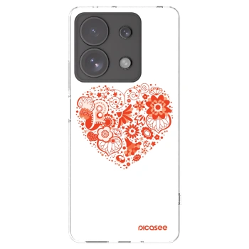 Picasee Xiaomi Redmi Note 13 Pro 4G Hülle - Transparentes Silikon - Großes Herz