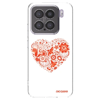 Picasee Xiaomi 15 Hülle - Transparentes Silikon - Großes Herz