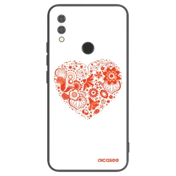 Picasee Xiaomi Redmi Note 7 Hülle - Schwarzes Silikon - Großes Herz