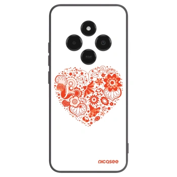 Picasee Xiaomi Poco C75 Hülle - Schwarzes Silikon - Großes Herz