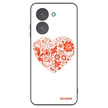 Picasee Xiaomi Redmi A5 Hülle - Schwarzes Silikon - Großes Herz