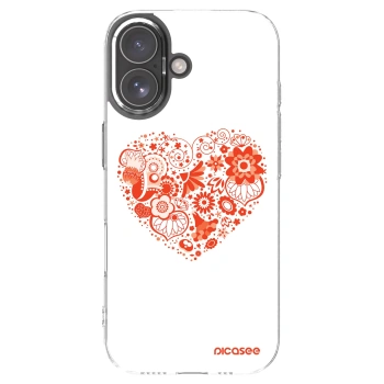 Picasee Apple iPhone 17 Hülle - Transparentes Silikon - Großes Herz