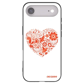 Picasee Apple iPhone Air Hülle - Schwarzes Silikon - Großes Herz