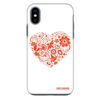 Hülle für Apple iPhone X/XS - Großes Herz