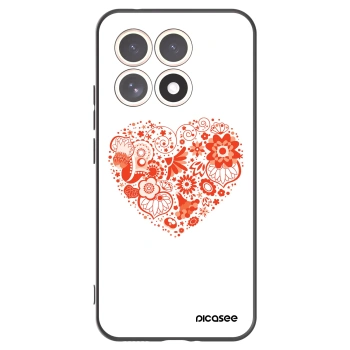 Picasee Xiaomi 15T Hülle - Schwarzes Silikon - Großes Herz