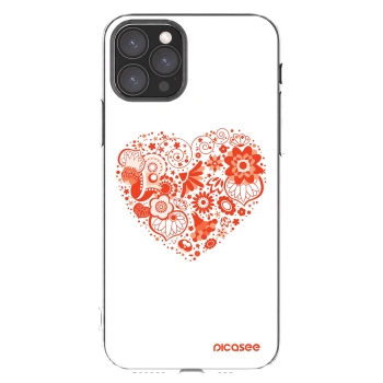 Picasee Apple iPhone 11 Pro Hülle - Transparentes Silikon - Großes Herz