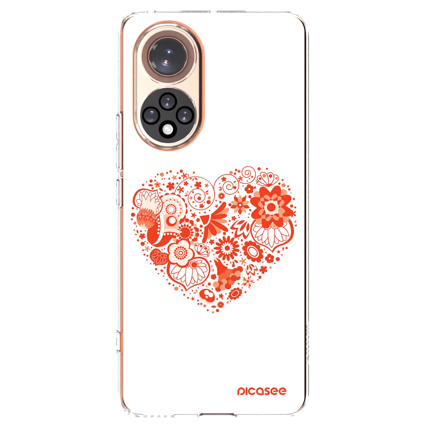 Picasee Honor 50 5G Hülle - Transparentes Silikon - Großes Herz