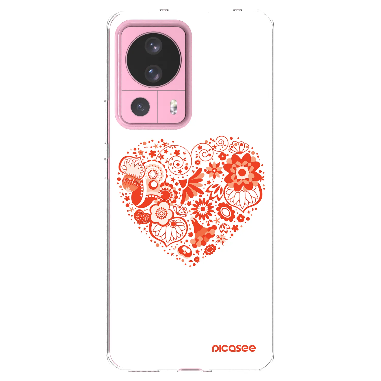 Picasee Xiaomi 13 Lite Hülle - Transparentes Silikon - Großes Herz