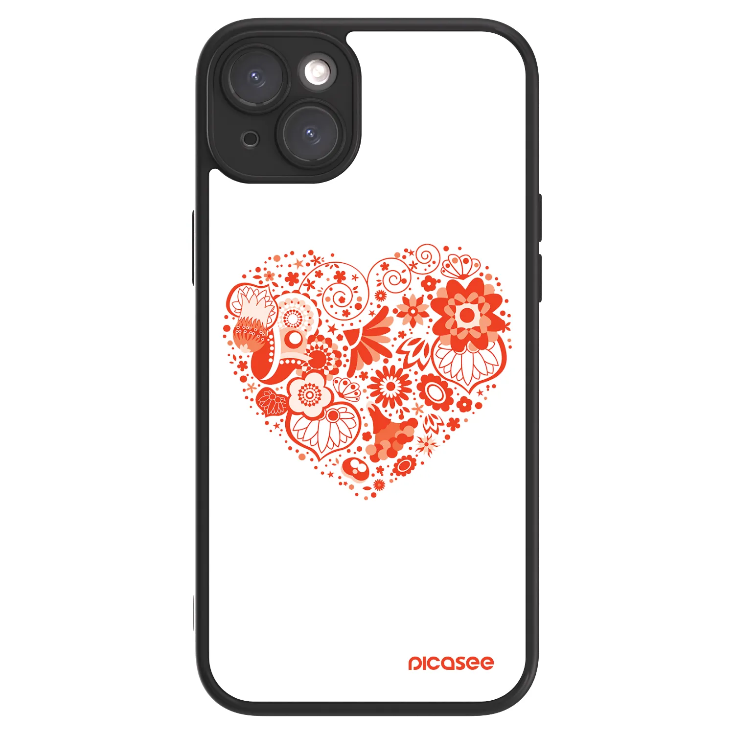 Picasee ULTIMATE CASE MagSafe für Apple iPhone 15 Plus - Großes Herz