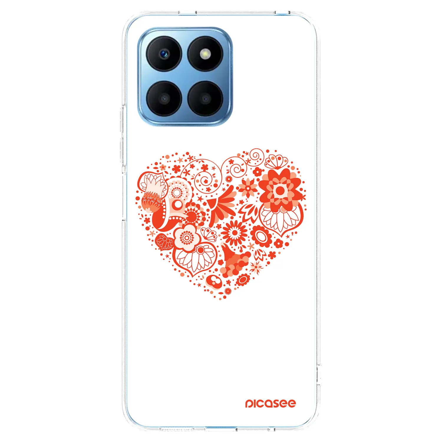 Picasee Honor 70 Lite Hülle - Transparentes Silikon - Großes Herz