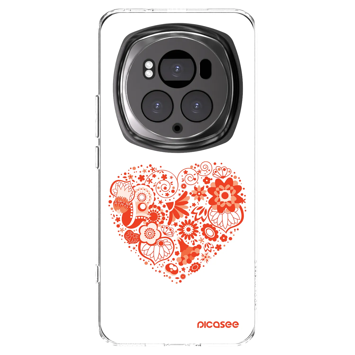 Picasee Honor Magic6 Pro Hülle - Transparentes Silikon - Großes Herz