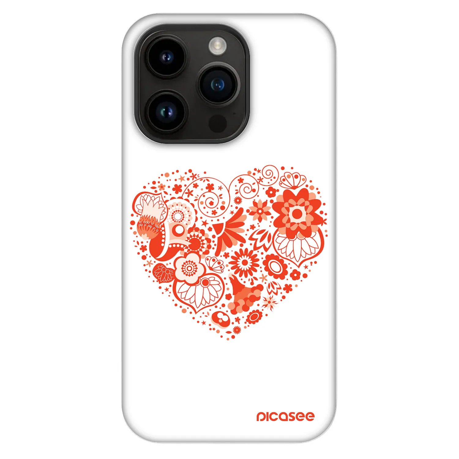 Picasee Fashion Case MagSafe für Apple iPhone 14 Pro - Großes Herz