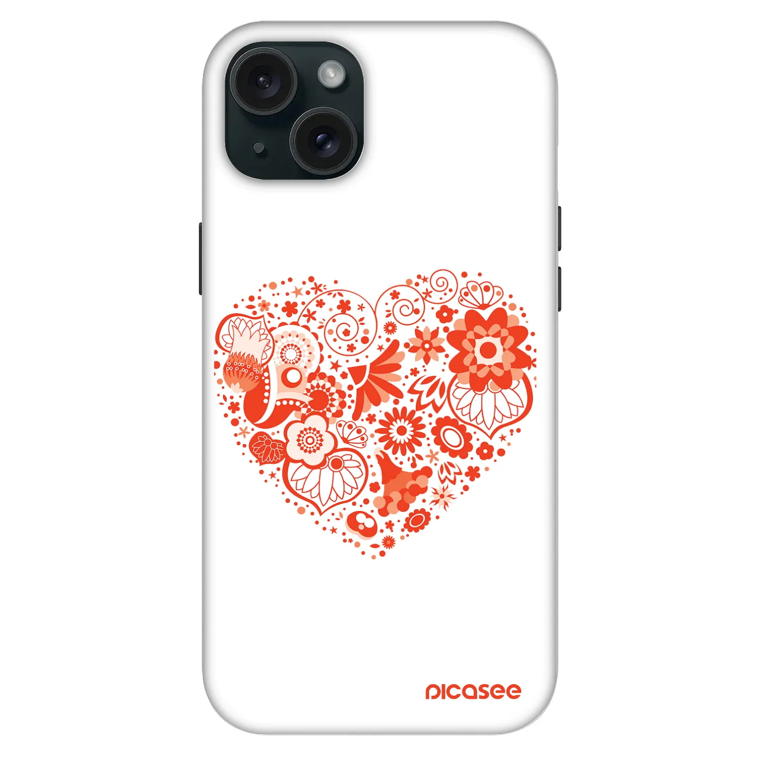 Picasee Fashion Case MagSafe für Apple iPhone 15 Plus - Großes Herz