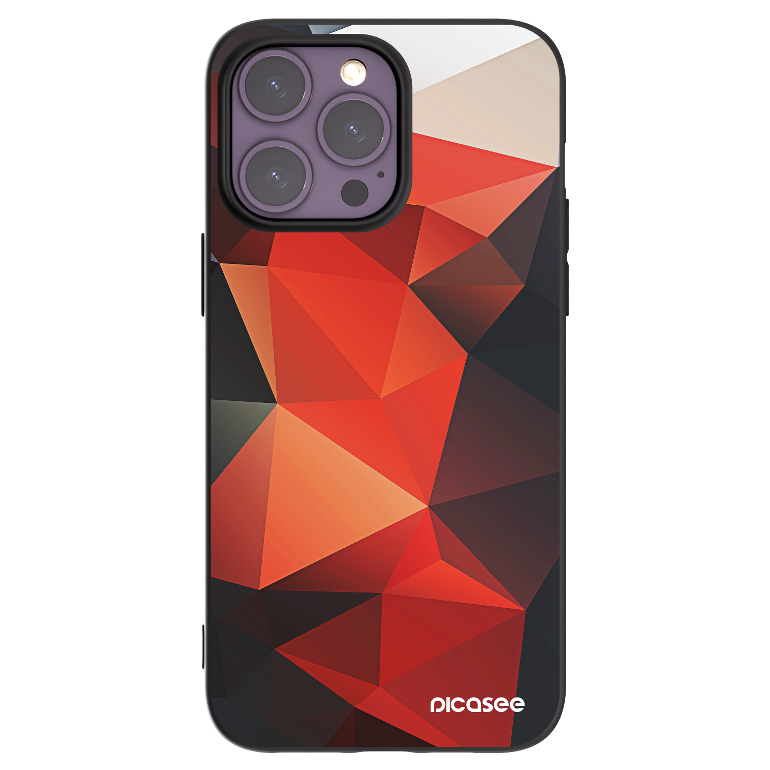 Picasee Apple iPhone 14 Pro Max Hülle - Schwarzes Silikon - Wallpaper 2