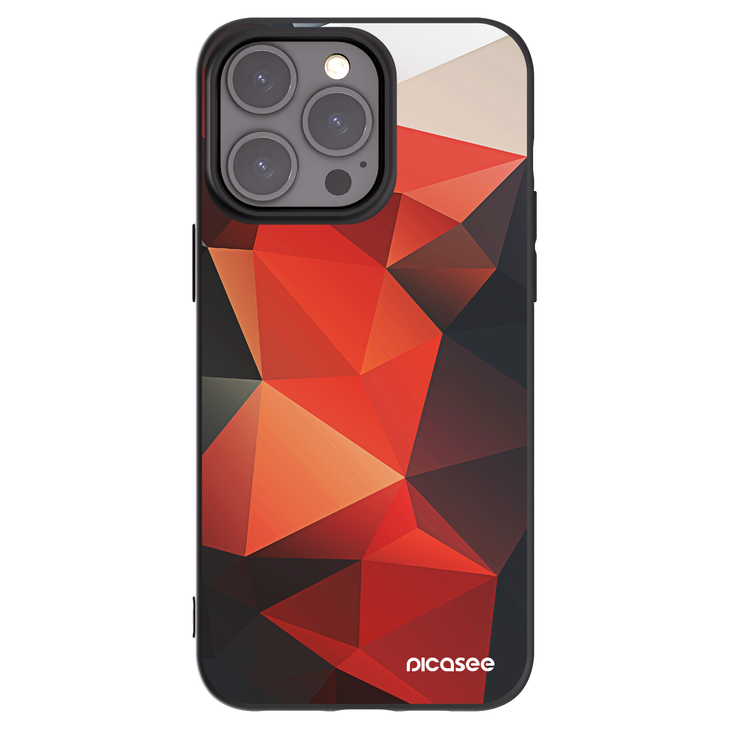 Picasee Apple iPhone 15 Pro Max Hülle - Schwarzes Silikon - Wallpaper 2