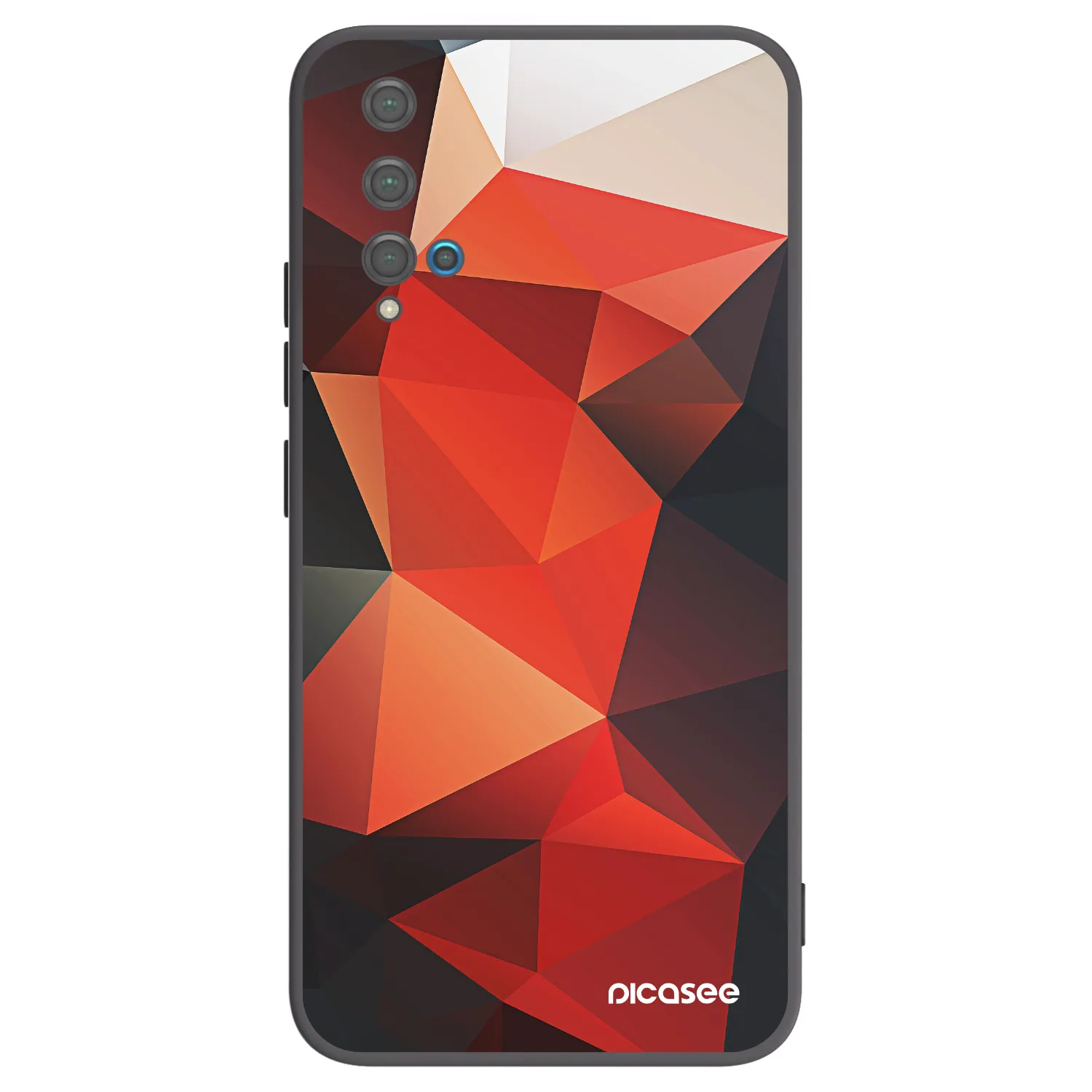 Picasee Huawei Nova 5T Hülle - Schwarzes Silikon - Wallpaper 2