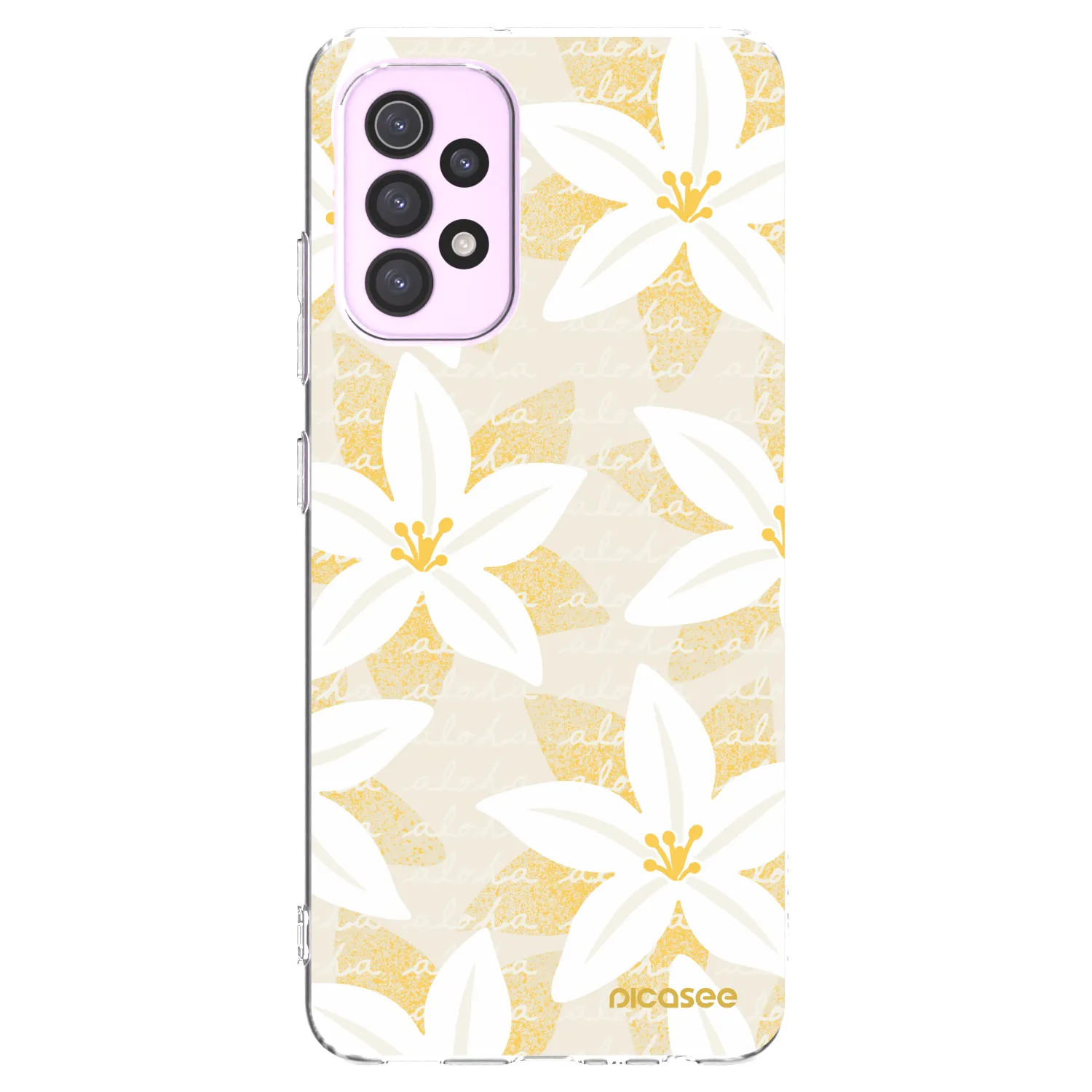 Picasee Samsung Galaxy A32 5G A326B Hülle - Transparentes Silikon - Island Leave