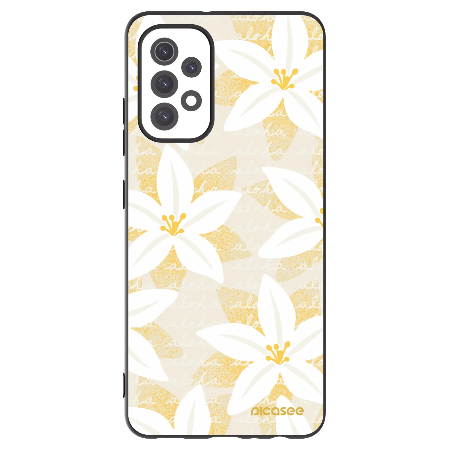 Picasee Samsung Galaxy A32 5G A326B Hülle - Schwarzes Silikon - Island Leave