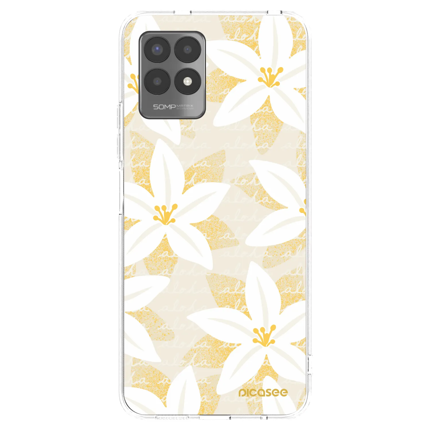 Picasee Realme 8i Hülle - Transparentes Silikon - Island Leave