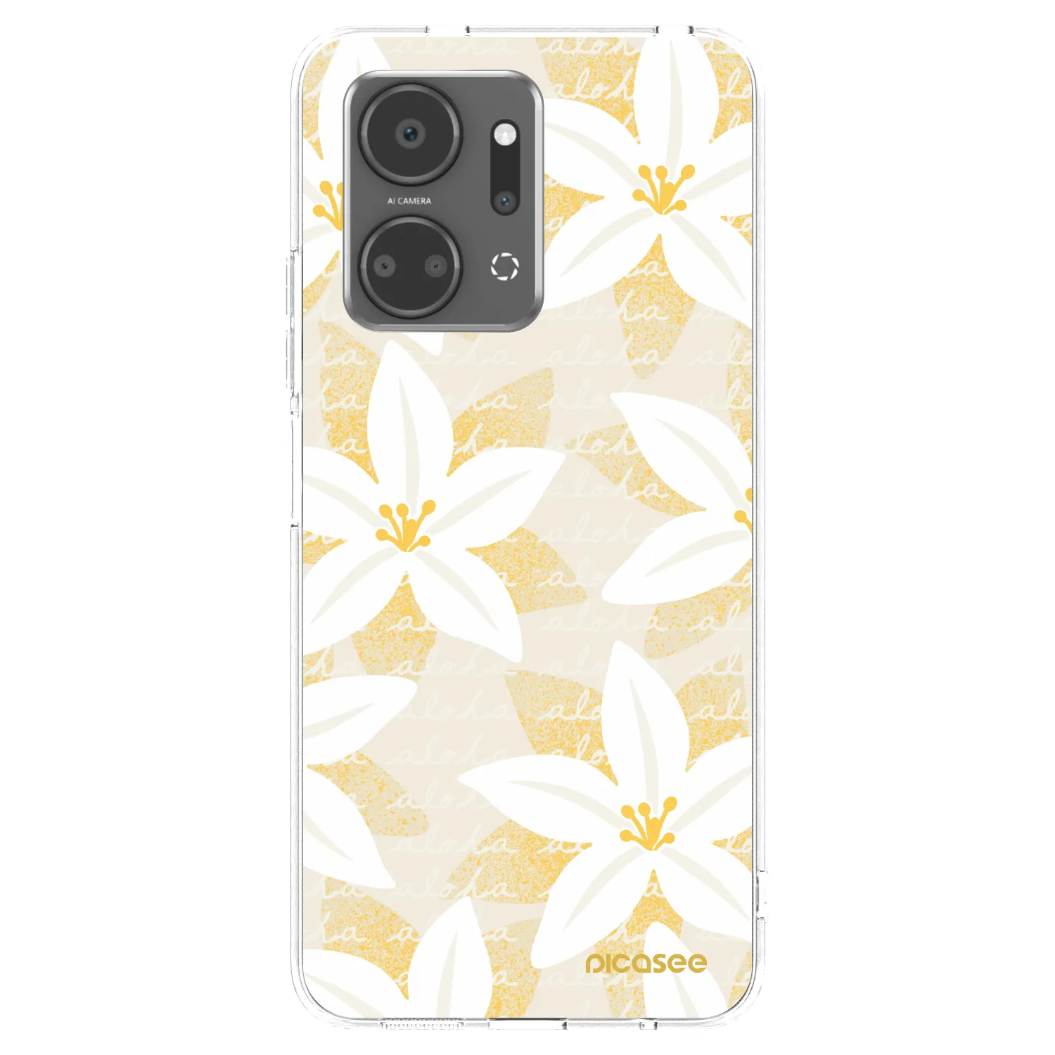Picasee Honor X7a Hülle - Transparentes Silikon - Island Leave
