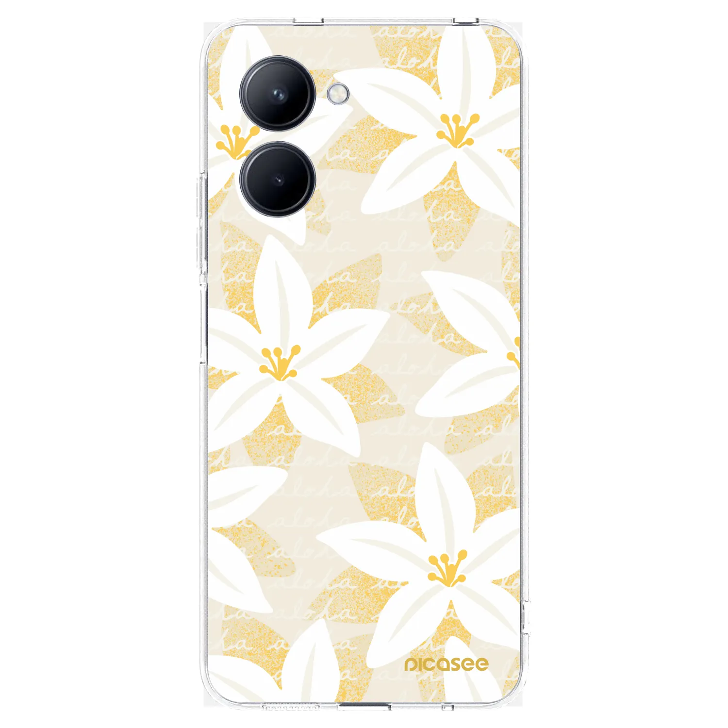 Picasee Realme C33 (2023) Hülle - Transparentes Silikon - Island Leave