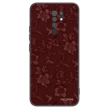 Picasee Xiaomi Redmi 9 Hülle - Schwarzes Silikon - Red Elegance