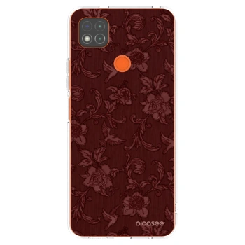 Picasee Xiaomi Redmi 9C Hülle - Transparentes Silikon - Red Elegance