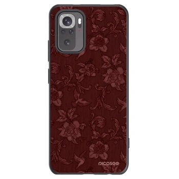 Picasee Xiaomi Redmi Note 10 Hülle - Schwarzes Silikon - Red Elegance
