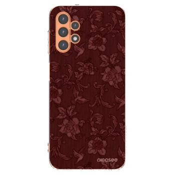 Picasee Samsung Galaxy A13 4G A135 Hülle - Transparentes Silikon - Red Elegance