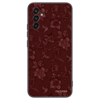 Picasee Samsung Galaxy M13 M135F Hülle - Schwarzes Silikon - Red Elegance