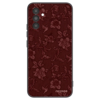 Picasee Samsung Galaxy A04s A047F Hülle - Schwarzes Silikon - Red Elegance
