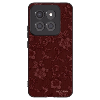Picasee Xiaomi 14 Pro Hülle - Schwarzes Silikon - Red Elegance